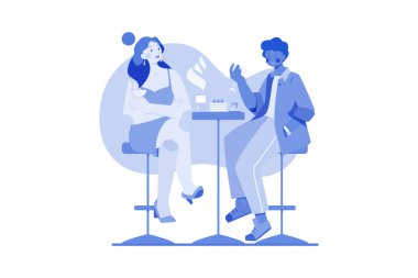 Hafta sonu randevusu olan çift.