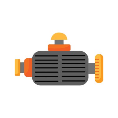 Düz Biçimli Araba Radyatörü Simgesi