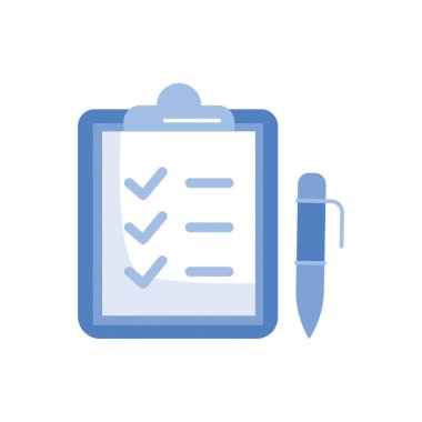 Tek Renk Biçimli Kalite Kontrol Listesi Simgesi