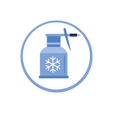 Tek Renk Biçimli Soğutma Aracı Simgesi