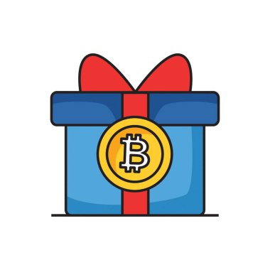 Bitcoin Simgesi Düz Biçimli