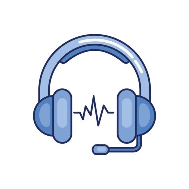 Tek renkli kulaklık simgesi