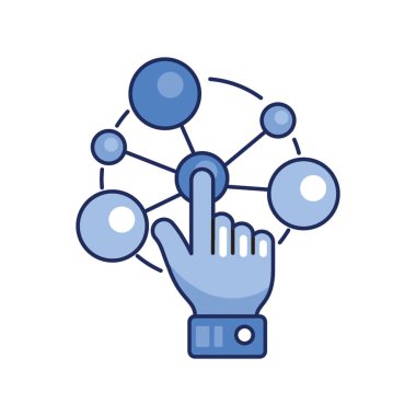 Tek renk biçiminde etkileşim simgesi