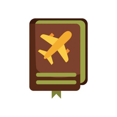Seyahat Kılavuzu Simgesi düz stil