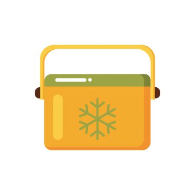 Düz biçimli buz kutusu simgesi