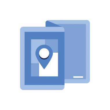 Kağıt Haritası Simgesi tek renkli biçimi