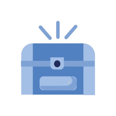 Monokrom biçiminde hazine kutusu simgesi