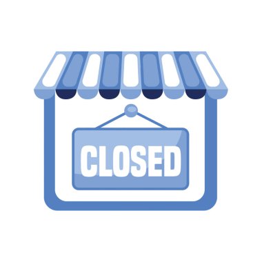 Dükkan Tek Renk Biçimli Simgeyi Kapat