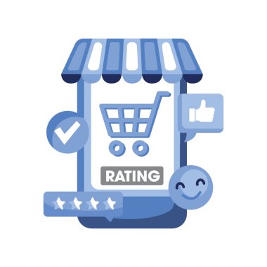 Tek renkli olarak Alışveriş Beğeni Simgesi