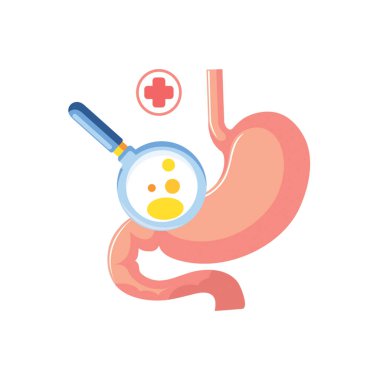 Mide Bakımı Simgesi düz stil