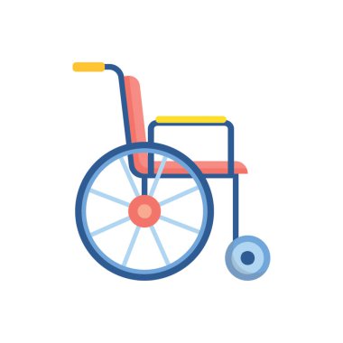 Düz stil simgesinde tekerlekli sandalye