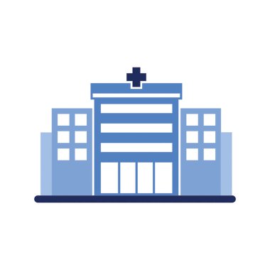 Tek renkli hastane simgesi