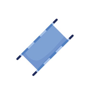 Tek renkli ikon biçiminde Sedye Simgesi