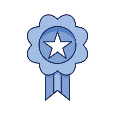 Tek renkli simge biçiminde rozet simgesi