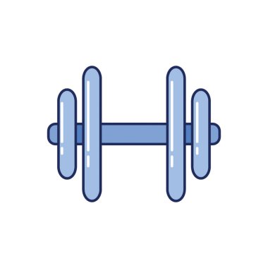 Monokrom biçiminde Dumbbell Simgesi