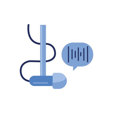 Ses kayıt simgesi tek renkli biçiminde