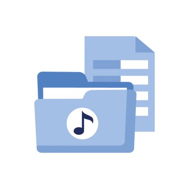 Tek renkli Müzik Dizini Simgesi