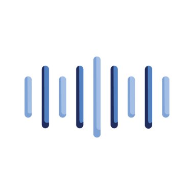 Ses Dalgaları Simgesi tek renkli biçiminde