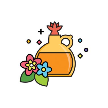 Bitkisel Yağ Simgesi düz stil