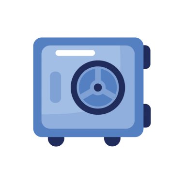 Monokrom biçiminde güvenlik kutusu simgesi