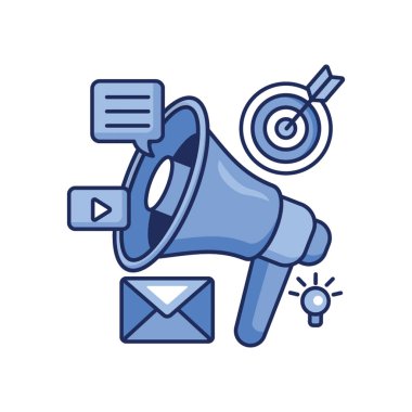 Tek renkli simge ile kampanya simgesi