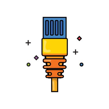 Düz biçimli Bağlantı Otu Simgesi