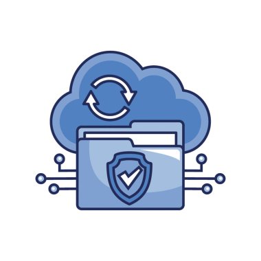 Bulut eşzamanlama simgesi tek renk biçiminde