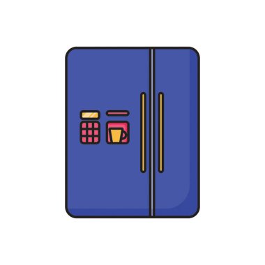 Buzdolabı Simgesi düz stil