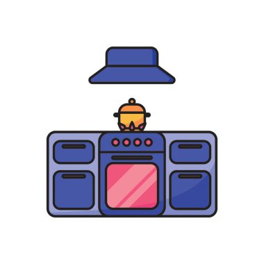 Düz Biçimli Mutfak Simgesi