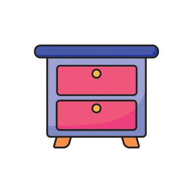 Düz biçimli çekmece simgesi