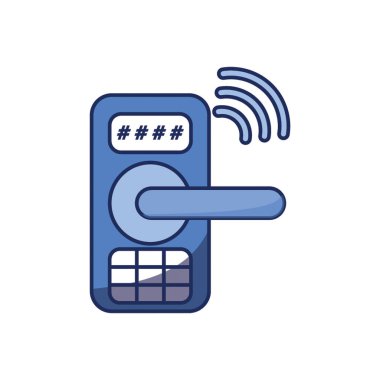 Tek renkli Akıllı Kapı Simgesi