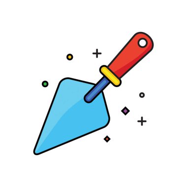 Düz biçimli Trowel Simgesi