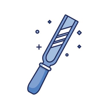 Tek renkli simge biçiminde keski simgesi