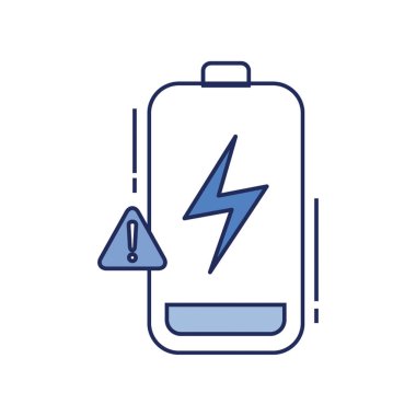 Monokrom biçiminde Boş Batarya Simgesi