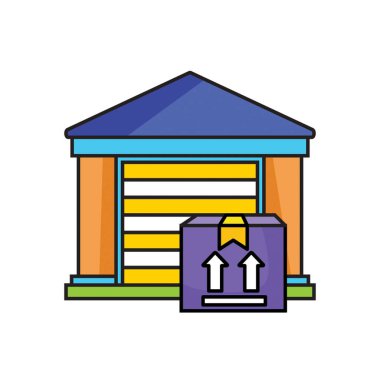 Depo Simgesi düz stil