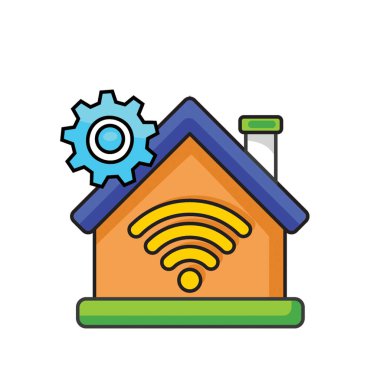 Ev Otomasyon Simgesi düz stil