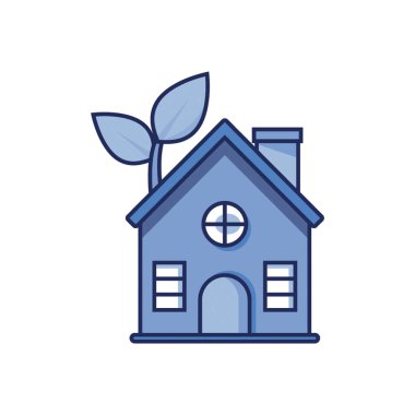 Tek renkli ikon eko evi