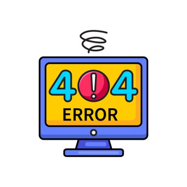 Düz Biçimli Hata Simgesi