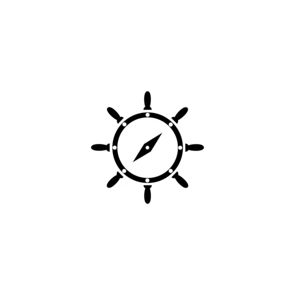 Compass Λογότυπο Σχεδιασμό Πρότυπο Υπαίθρια Κατασκήνωση Περιπέτειας Κολέγιο Πεζοπορία Vintage — Διανυσματικό Αρχείο