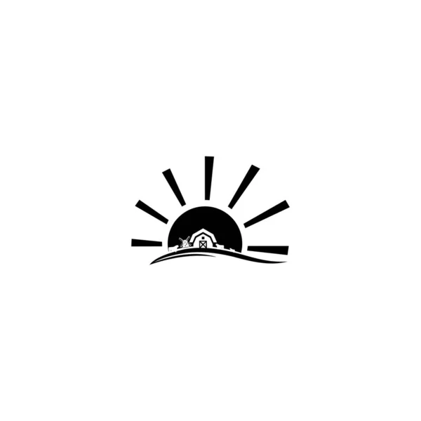 Bauernhof Logo Logo Oder Symbol Für Landwirtschaftliche Produkte Landwirtschaft Landwirtschaft — Stockvektor
