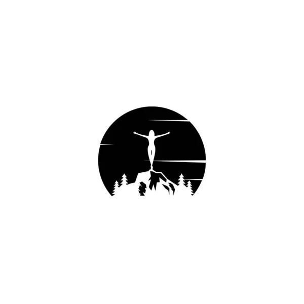 Logo Yoga Méditation Spa Symbole Beauté — Image vectorielle