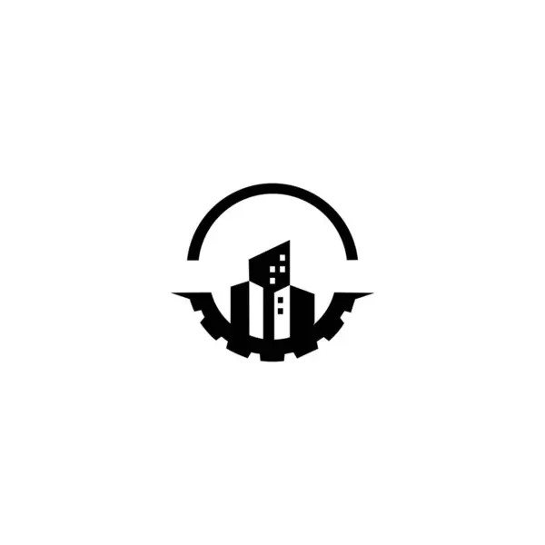 Construction Building Logo Icon Design Vector Buildings Real Estate Vector — Image vectorielle