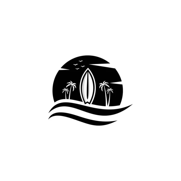 Graphics Logos Labels Emblems Surfing Logo Emblems Surf Club Shop —  Vetores de Stock