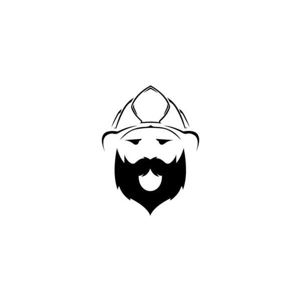 Retro Mining Logo Hard Hat Helmet Perfect Use Mining Company — Vector de stock
