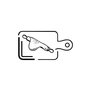 Pastane için logo tasarımı, Vektör illüstrasyonu.