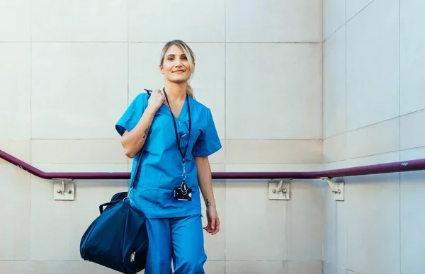 Representación Cinematográfica Vida Cotidiana Una Enfermera Que Trabajar Hospital —  Fotos de Stock
