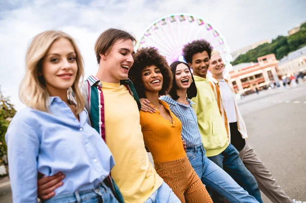 Multiracial Young People Together Meeting Social Gathering Group Friends Mixed — Photo