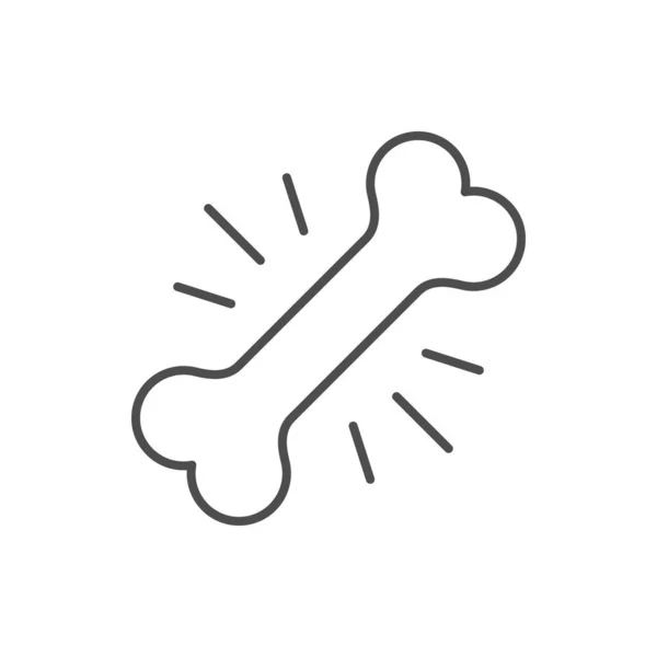 Knochendichte Testline Symbol Isoliert Auf Weiß Vektorillustration — Stockvektor