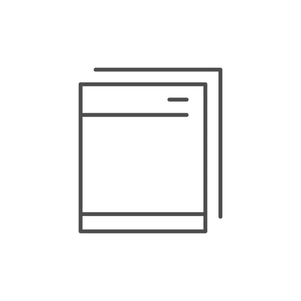 Firemní Hlavičkový Obrys Ikony Izolované Bílém Vektorová Ilustrace — Stockový vektor