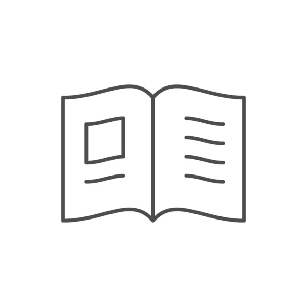 Значок Журналу Або Рядка Журналу Ізольовано Білому Векторні Ілюстрації — стоковий вектор